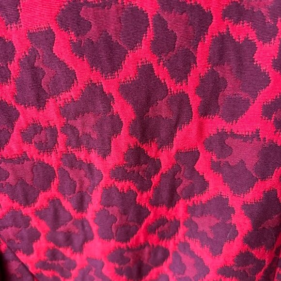 NWT Talbots Red Leopard Print Blazer - Picture 6 of 8